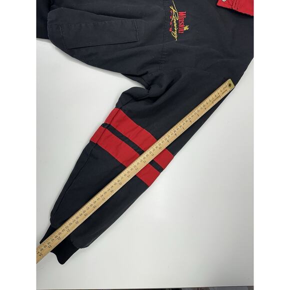 Winston by Swingster Mens Jacket Size Unknown Black Zip Up Racing Team Vintage - Picture 11 of 13